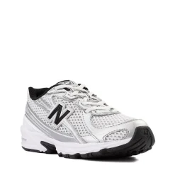 New Balance 740 Athletic Shoe - Little Kid - White / Silver Metallic / Black