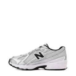 New Balance 740 Athletic Shoe - Little Kid - White / Silver Metallic / Black