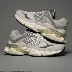New Balance 9060 Athletic Shoe - Raincloud / Castlerock / White