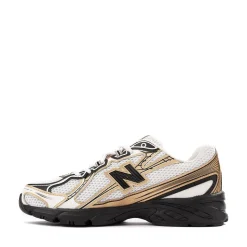 New Balance 740 Athletic Shoe - White / Gold / Black