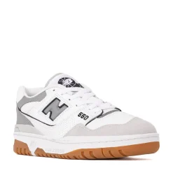 New Balance 550 Athletic Shoe - White / Slate Grey / Brighton Grey