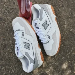 New Balance 550 Athletic Shoe - White / Slate Grey / Brighton Grey