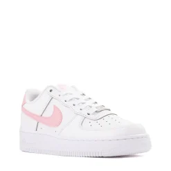 Nike Air Force 1 Low Athletic Shoe - Big Kid - White / White / Medium Soft Pink