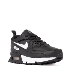 Nike Air Max 90 EasyOn Athletic Shoe - Little Kid - Black / White