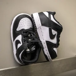 Nike Dunk Low Athletic Shoe - Baby / Toddler - White / White / Black