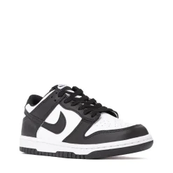 Nike Dunk Low Athletic Shoe - Big Kid - White / White / Black
