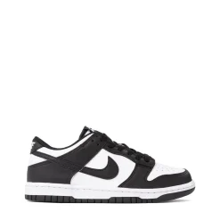 Nike Dunk Low Athletic Shoe - Big Kid - White / White / Black