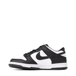 Nike Dunk Low Athletic Shoe - Big Kid - White / White / Black