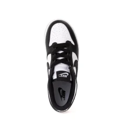 Nike Dunk Low Athletic Shoe - Little Kid - White / White / Black