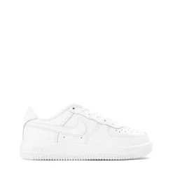 Nike Force 1 Low Athletic Shoe - Little Kid - White / White / White / White