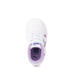 PUMA Carina 3.0 Butterfly Athletic Shoe - Baby / Toddler - White / Violet