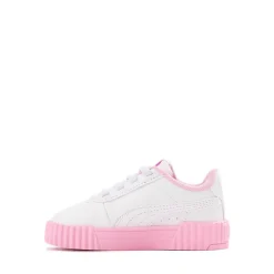PUMA Carina 3.0 Butterfly Glitter Athletic Shoe - Baby / Toddler - White / Pink