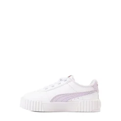 PUMA Carina 3.0 First Blossom Athletic Shoe - Baby / Toddler - White / Lilac Frost