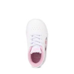 PUMA Carina 3.0 Jelly Stars Athletic Shoe - Baby / Toddler - White / Pink