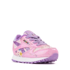 Reebok x Gabby's Dollhouse Classic Leather Step 'n' Flash Elastic Laces Athletic Shoe - Baby / Toddler - Pink