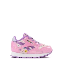 Reebok x Gabby's Dollhouse Classic Leather Step 'n' Flash Elastic Laces Athletic Shoe - Baby / Toddler - Pink