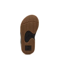 Reef Fanning Flip Flop - Baby / Toddler / Little Kid - Black / Silver
