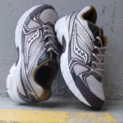 Saucony Ride Millennium Athletic Shoe - Grey / Wine