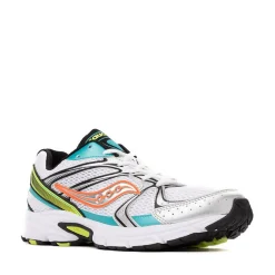 Saucony Ride Millennium Athletic Shoe - White / Mutant Green / Orange