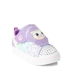 Skechers Twi-Lites Twinkle Pets Glitter Cat Sneaker - Toddler / Little Kid - Lavender