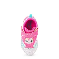 Skechers Twi-Lites Twinkle Pets Glitter Cat Sneaker - Toddler / Little Kid - Pink