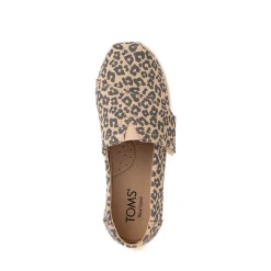 TOMS Alpargata Classic Slip-On Casual Shoe - Little Kid / Big Kid - Natural Leopard Print
