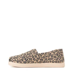TOMS Alpargata Classic Slip-On Casual Shoe - Little Kid / Big Kid - Natural Leopard Print