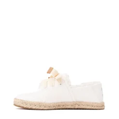 TOMS Carolina Lace-Up Espadrille - Little Kid / Big Kid - White