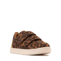 TOMS Cruz Double Strap Sneaker - Baby / Toddler / Little Kid - Leopard