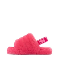 UGG® Fluff Yeah Slide - Little Kid / Big Kid - Deep Coral