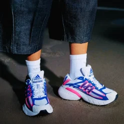 Womens adidas Adistar XLG 2.0 Athletic Shoe - Cloud White / Lucid Pink / Lucid Blue
