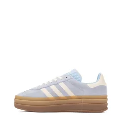 Womens adidas Gazelle Bold Athletic Shoe - Clear Sky / Cream White / Gold Metallic / Gum