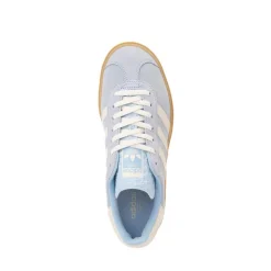 Womens adidas Gazelle Bold Athletic Shoe - Clear Sky / Cream White / Gold Metallic / Gum