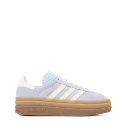 Womens adidas Gazelle Bold Athletic Shoe - Clear Sky / Cream White / Gold Metallic / Gum