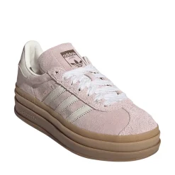 Womens adidas Gazelle Bold Athletic Shoe - Sandy Pink / Off White / Copper Metallic