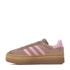 Womens adidas Gazelle Bold Athletic Shoe - Trace Brown / Clear Pink / Earth Strata