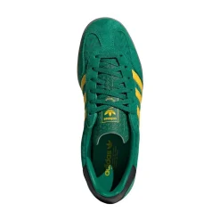 Womens adidas Gazelle Indoor Athletic Shoe - Bold Green / EQT Yellow / Gum