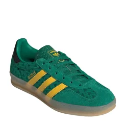 Womens adidas Gazelle Indoor Athletic Shoe - Bold Green / EQT Yellow / Gum