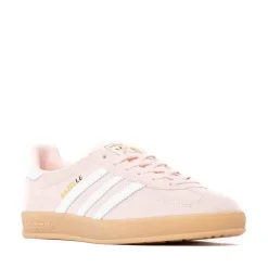 Womens adidas Gazelle Indoor Athletic Shoe - Sandy Pink / White / Gum