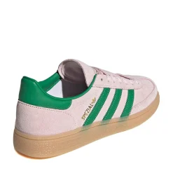 Womens adidas Handball Spezial Athletic Shoe - Clear Pink / Green / Gold Metallic