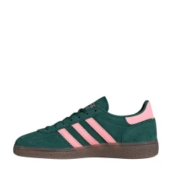 Womens adidas Handball Spezial Athletic Shoe - Collegiate Green / Pink Spark / Gold Metallic