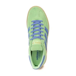 Womens adidas Handball Spezial Athletic Shoe - Lime Burst / Blue Fusion / Gum
