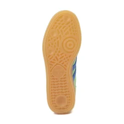 Womens adidas Handball Spezial Athletic Shoe - Lime Burst / Blue Fusion / Gum