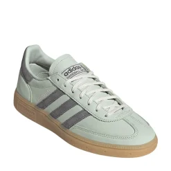 Womens adidas Handball Spezial Athletic Shoe - Linen Green / Grey Four / Off White
