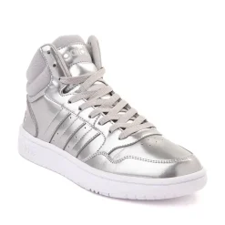 Womens adidas Hoops Mid 3.0 Athletic Shoe - Silver