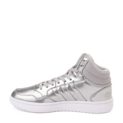Womens adidas Hoops Mid 3.0 Athletic Shoe - Silver