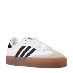 Womens adidas Sambae Athletic Shoe - White / Core Black / Gold Metallic