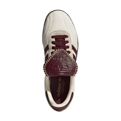 Womens adidas Samba LT Athletic Shoe - Cream White / Maroon / Gold Metallic