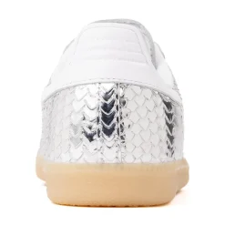 Womens adidas Samba OG Athletic Shoe - Silver Metallic / Cloud White / Gum