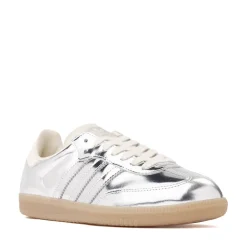 Womens adidas Samba OG Athletic Shoe - Silver Metallic / Silver Metallic / Gum